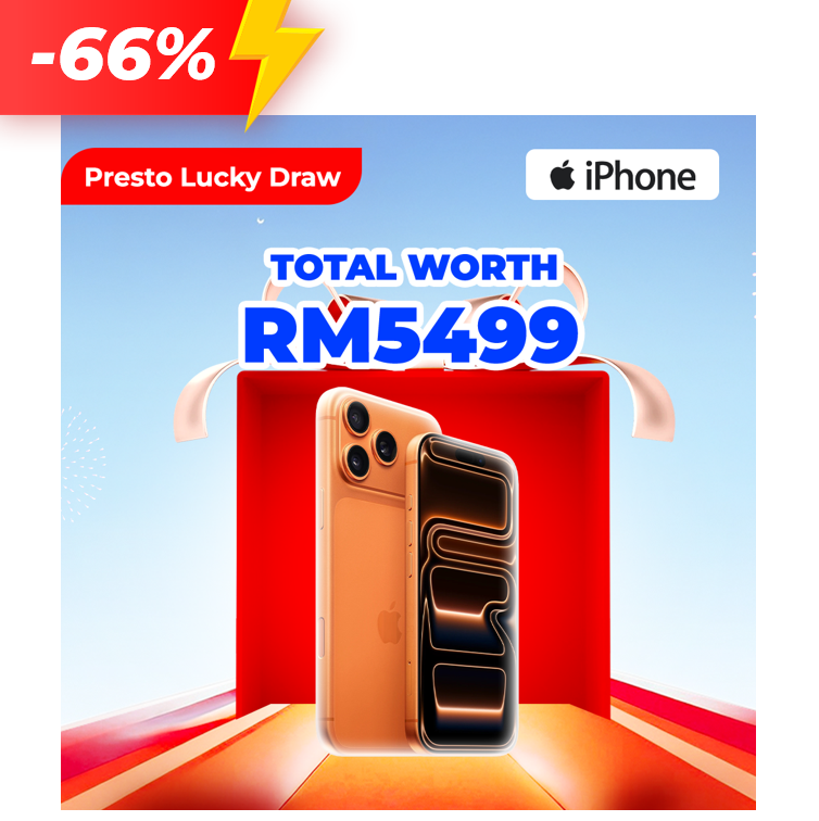 [PRESTO LUCKY DRAW] Apple iPhone 17 Pro 256GB Orange (Worth RM5,499)