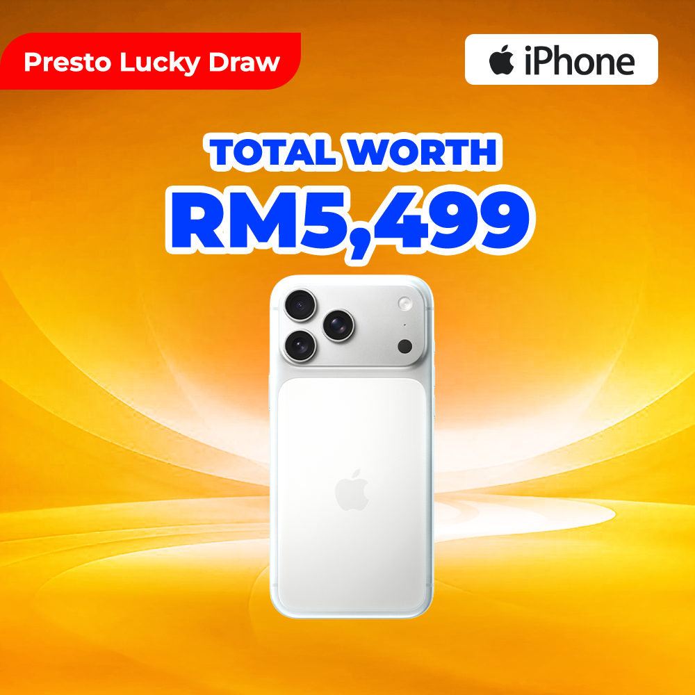 [PRESTO LUCKY DRAW] Apple iPhone 17 Pro 256GB Silver (Worth RM5,499)